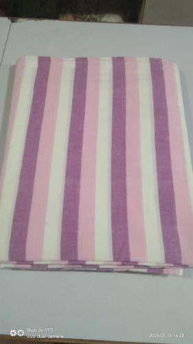 BEDSHEET STRIPE 90X108 2 PILLOW COVER